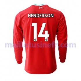 Maillot de Foot Liverpool Henderson 14 Domicile Jordan 2020-21 Manches Longues